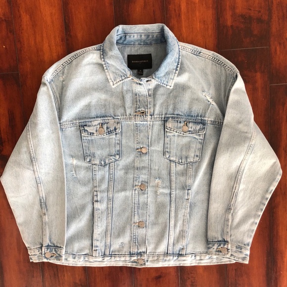 Banana Republic Jackets & Blazers - 🆕Distressed Denim Jacket. NWT  000AE